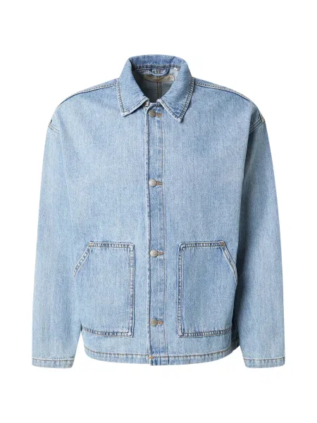 JACK & JONES Prehodna jakna JORCAMBRIDGE moder denim
