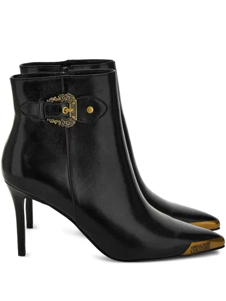 Cizme scurte Versace Jeans Couture cu cataramă negru