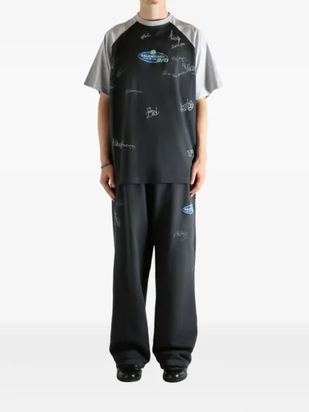 Tricou Balenciaga cu imagine negru