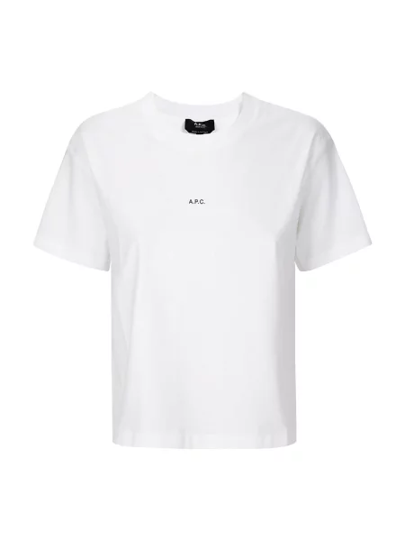 Koszulka A.p.c. z logo biała