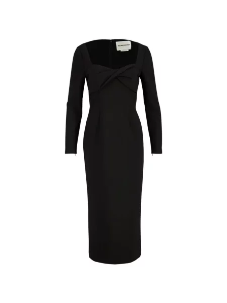 Rochie maxi Roland Mouret lungă de costum negru