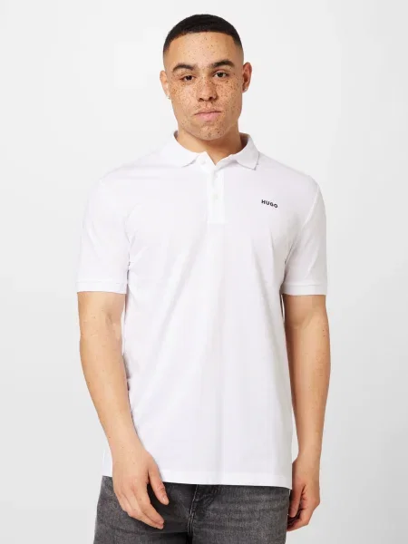 HUGO Tricou Donos negru alb