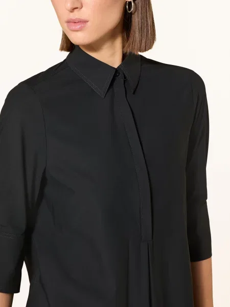 Marc Aurel Sukienka Z Dżerseju Z Rękawami schwarz czarna