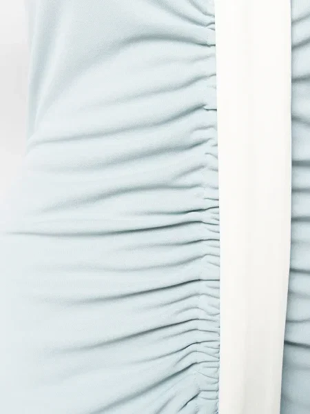 Rochie midi Ssheena cu volane albastru