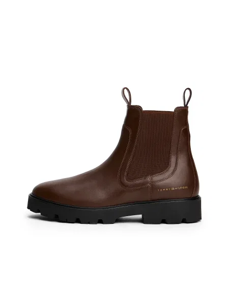 TOMMY HILFIGER Ghete chelsea / auriu maro