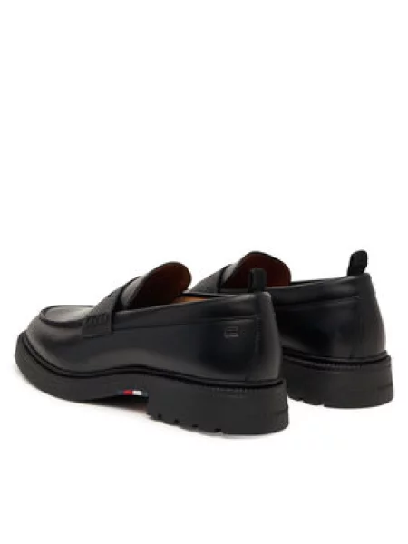 Loaferice Tommy Hilfiger Corporate Casual crna