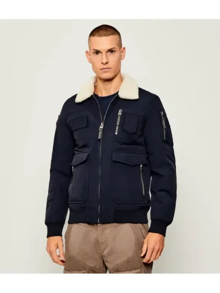 Aeronautica Militare Geacă bomber Bleumarin