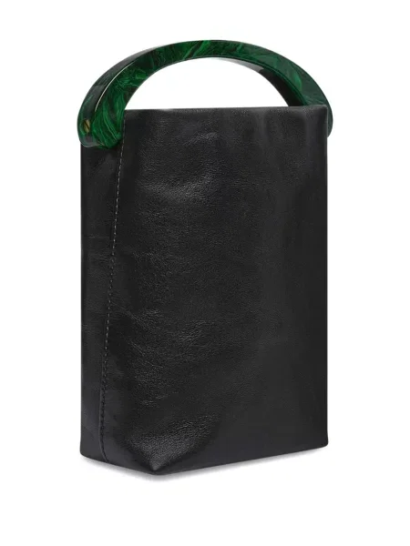 Geanta de piele Dries Van Noten din piele negru