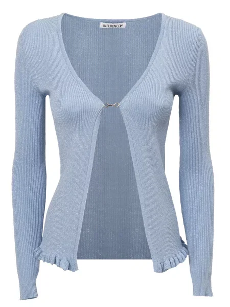 Influencer Kardiganas šviesiai mėlyna