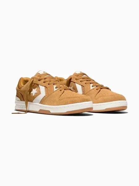 Converse sneakers din piele întoarsă galben