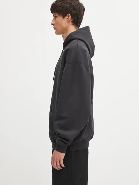 VETEMENTS bluza Polizei Oversized z kapturem z nadrukiem czarny
