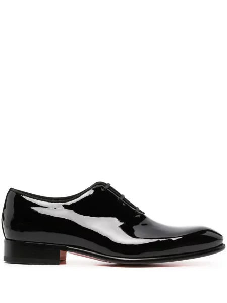 Oxford Santoni din piele de lac negru