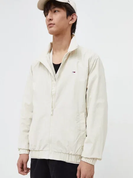 Kurtka jeansowa Tommy Jeans beżowa