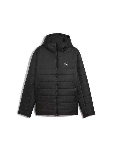 Kurtka wyściełana Essentials z kapturem PUMA czarna