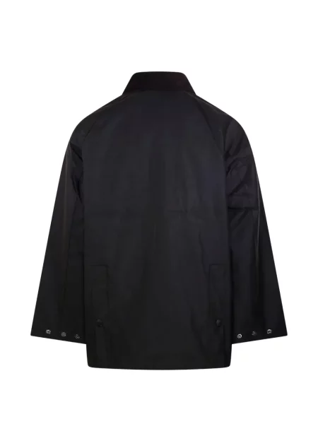 Gulerat ceruit geacă Barbour de catifea cord negru