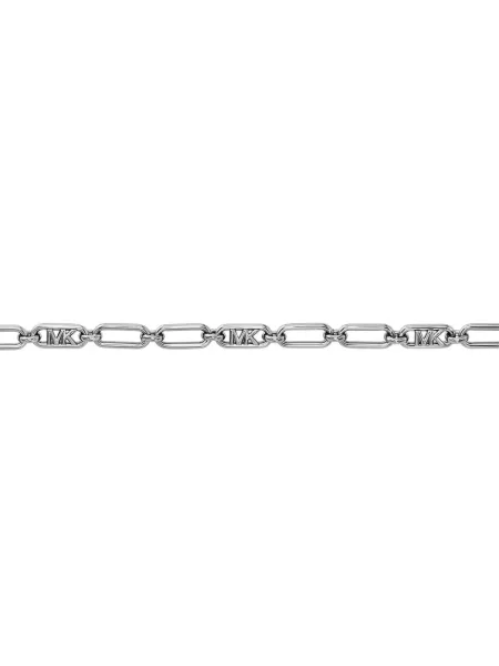 Colier Michael Kors cu autograf argintiu