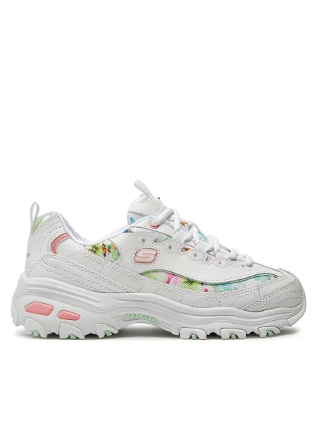 Sneakersy Skechers D'Lites-Blooming Fields biela