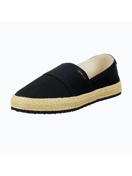 Espadrilky GANT Raffiaville black černé