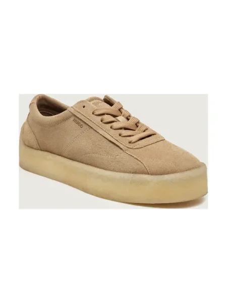 HUGO Sneakers Prodi | piele întoarsă bej