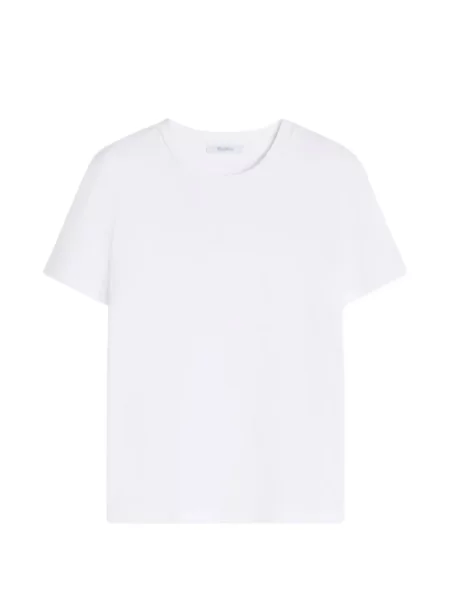 Tricou Max Mara cu decolteu rotund alb
