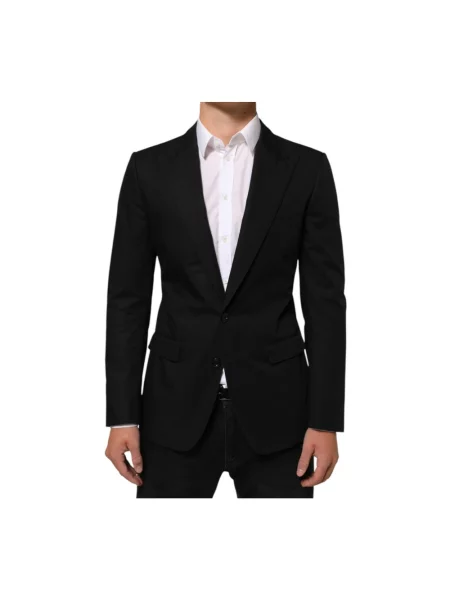 Garnitur Dolce And Gabbana wełniany czarny