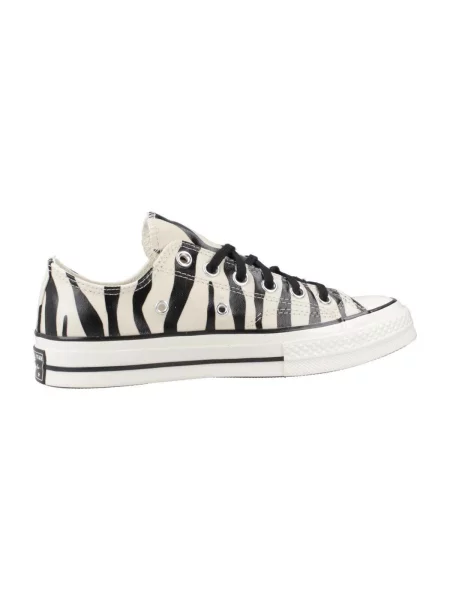 Pantofi Converse cu imagine cu model zebră alb