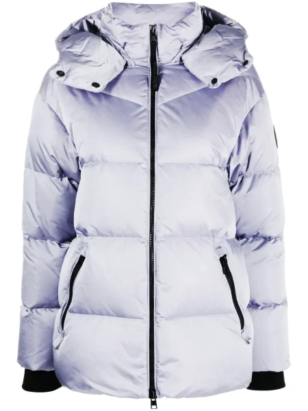 Geacă Woolrich cu glugă violet