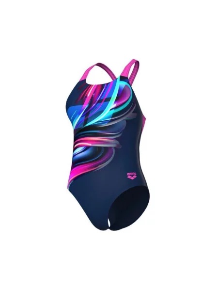 Kostium kąpielowy Arena Bloom Pro Back niebieski