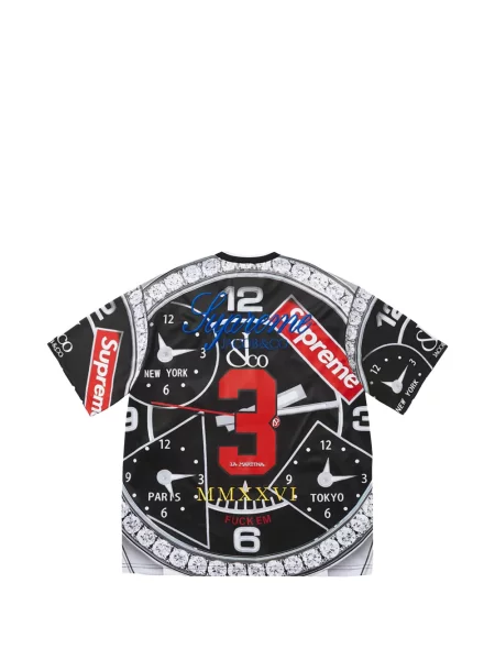 Ceas Supreme cu imagine din jerseu negru
