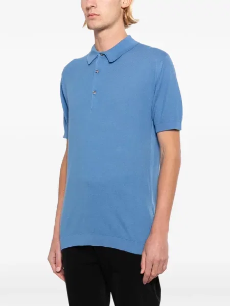 Tricou polo John Smedley albastru