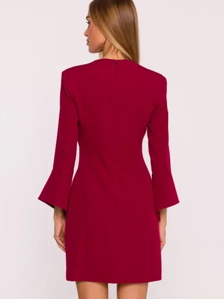 Rochie mini Made Of Emotion cu decolteu în V alb