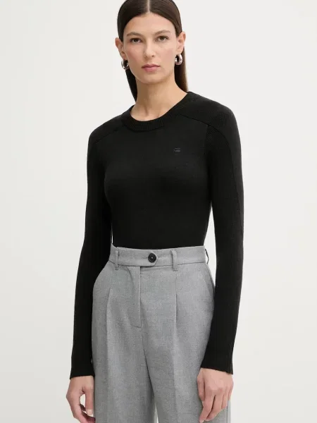 G-Star pulover de lână light negru