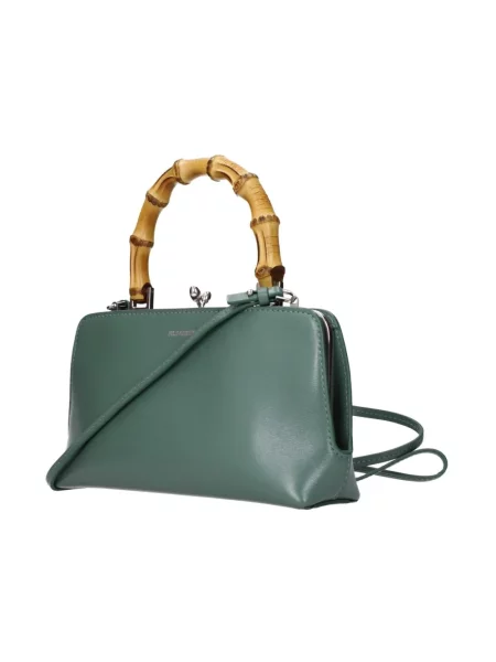 Torebka Jil Sander skórzana zielona