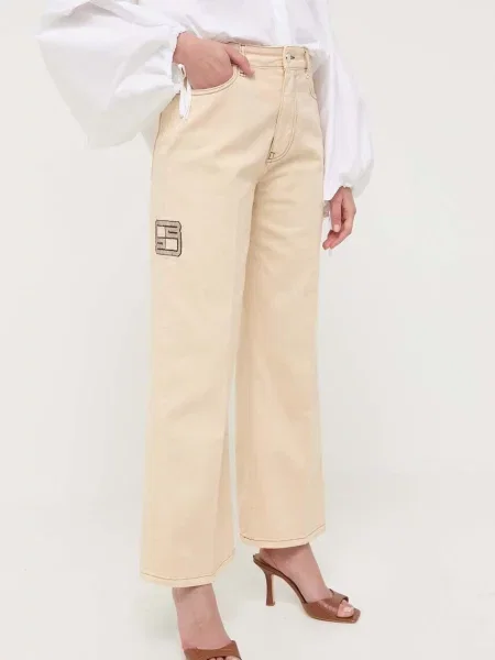 Džíny Beatrice B béžová high waist