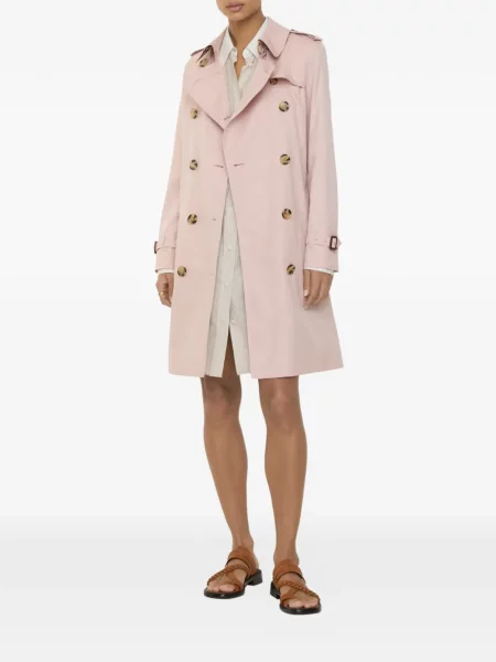 Trenci Burberry cu imprimeu tropical roz
