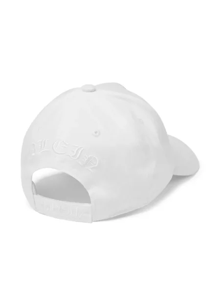 Siuvinėtas kepurė su snapeliu Philipp Plein balta