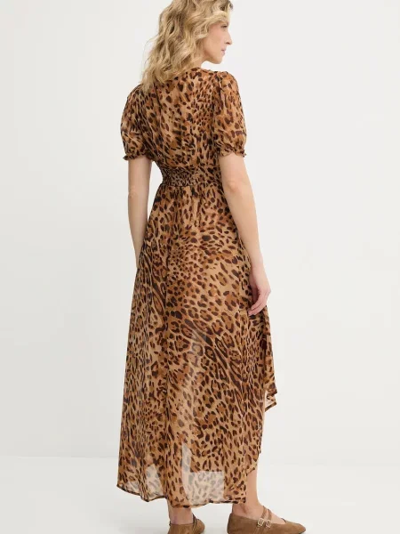 Answear Lab rochie maxi evazati bej
