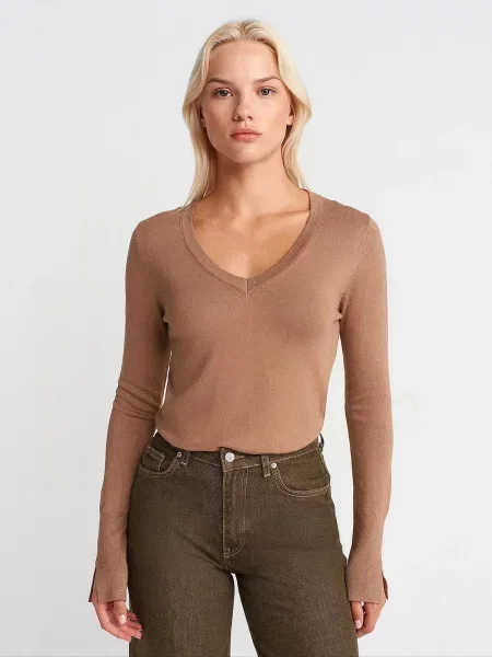 Dilvin Pulóver Pullover karamell