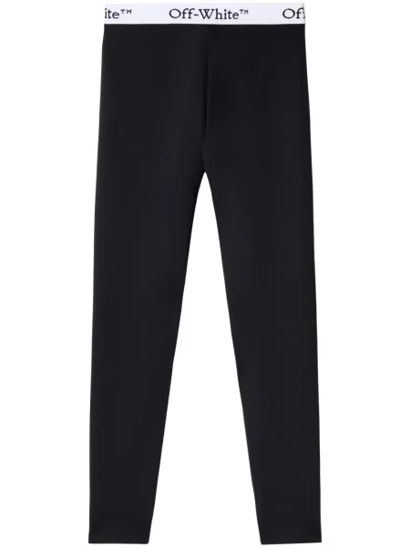 Legginsy Off-white z nadrukiem białe