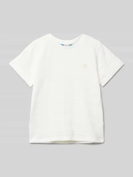 T-shirt z naszywką z logo Mayoral biała