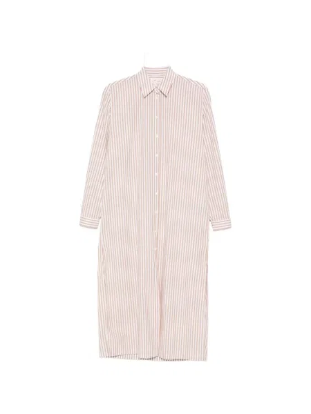 Rochie midi Mc2 Saint Barth cu dungi până la genunchi de costum