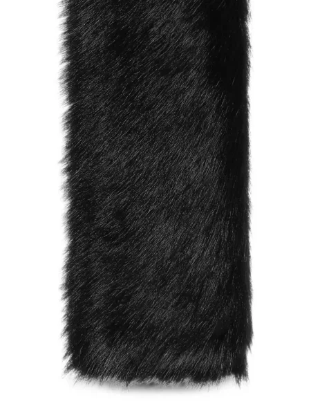 Fular Dolce & Gabbana din piele de oaie negru