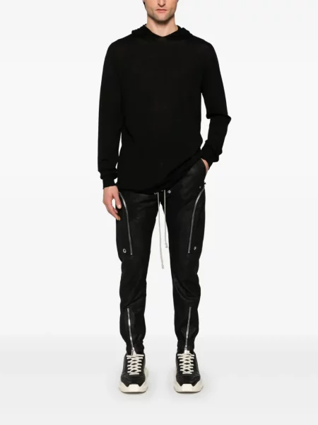 Hanorac cu glugă Rick Owens tricotate negru