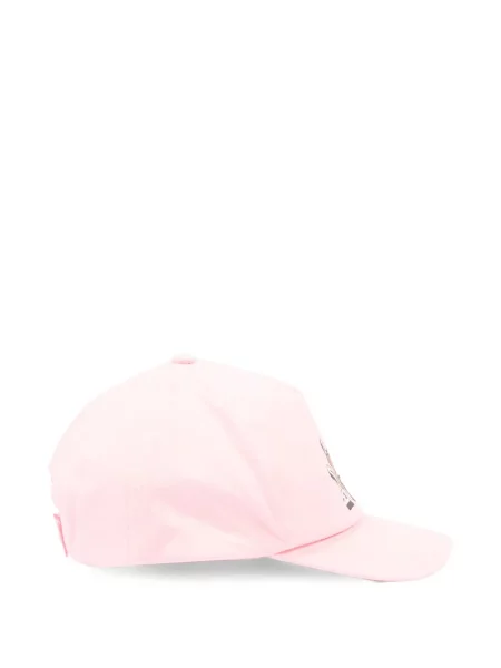 Czapka z daszkiem dziecięca Moschino różowa