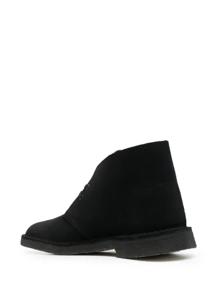Šněrovací semišové desert boots Clarks Originals černé