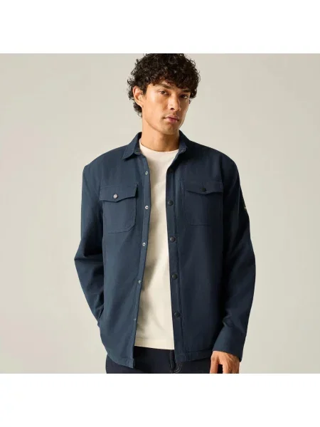 Kurtka Koszulowa Spennith Plain Shirt Jacket niebieska