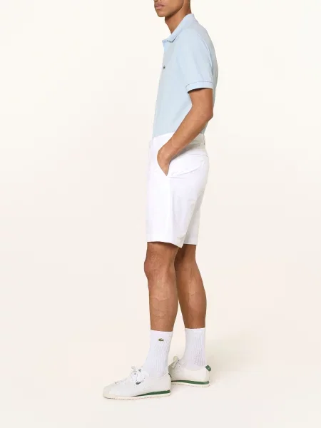 Lacoste Golfové Šortky Ultra Dry Regular Fit bílá