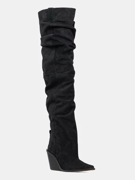 Замшевые сапоги Michael Michael Kors черные