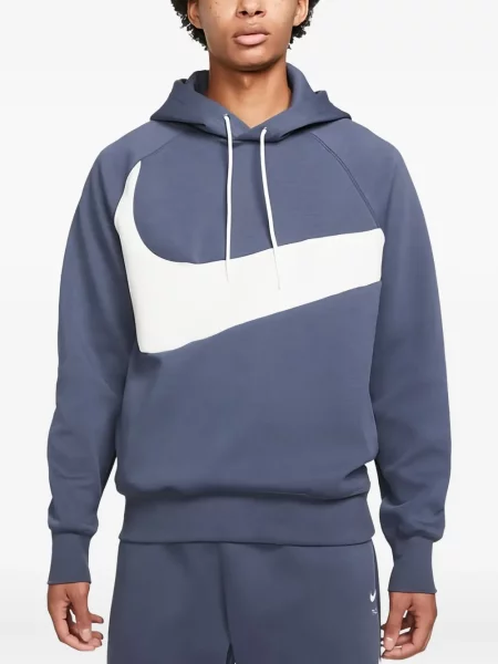 Pantaloni Nike din fleece alergare cu broderie negru