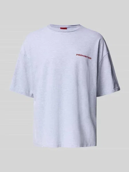 T-shirt o kroju relaxed fit z obniżonymi ramionami Prohibited